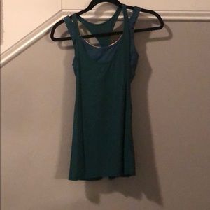Emerald Green Lululemon top/bra combo